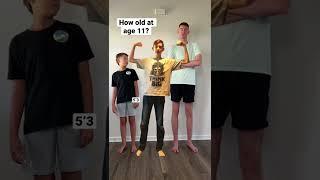 How old were you at age 11? #tall #tallfamily