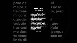 POEMA PARA MI PAPÁ #poesía
