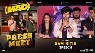 Ram Nitin Speech at MAD Square Press Meet | Narne Nithiin, Sangeeth Shobhan | Kalyan Shankar