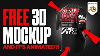 FREE 3D Tshirt Mockup | Blender3D Tutorial