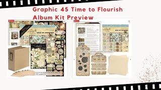 Graphic 45 Time to Flourish Album Kit Preview #MaiLarsen #CraftingonaBudget #Craftingonabudgetstore