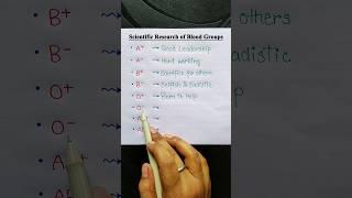 Scientific Research of Blood Groups🩸 #education #englishgrammar #vocabulary