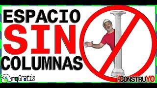 Como hacer Claro mas grandes HASTA 7 metros sin Columnas peralte de vigas de concreto Ipr cerchas