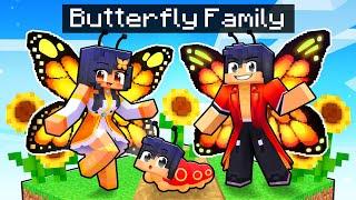 Having a BUTTERFLY FAMILY in Minecraft!