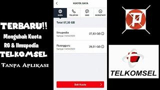 Cara Mengubah Kuota Ruangguru & Ilmupedia Telkomsel Tanpa Aplikasi 100% WORK