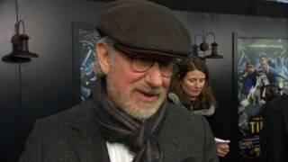 THE ADVENTURES OF TINTIN: Steven Spielberg's Interview from New York Premiere | ScreenSlam