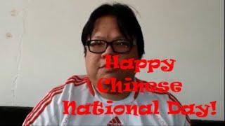 Fat Chinese celebrates China National Day