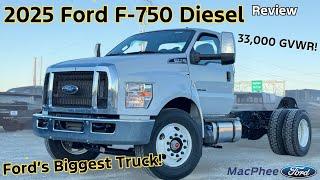 Ford's Biggest Truck! 2025 Ford Super Duty F-750 Diesel Review