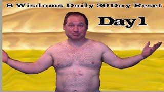 Day 1 - I stopped eating for 30 Days 8 Wisdoms Daily - Ultimate Food Replacement - Not Soylent