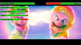 The Super Mario Bros. Movie (2023) Final Battle with healthbars 3/3 (Independence Day Special)