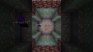 Digging a hole in Minecraft (Oddly Satisfying) Part 2 #shorts
