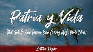 Yotuel, Gente De Zona, Descemer Bueno, Maykel Osorbo - Patria y Vida (Lyrics/Letra) | Letras Rojas