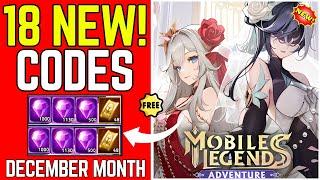 DECEMBER UPDATEMOBILE LEGENDS ADVENTURE REDEEM CODES 2024 - ML ADVENTURE CODES 2024 - MLA CODES