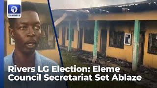 Rivers LG Election: Eleme Council Set Ablaze, Police Yet To Release Statement