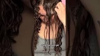 Flaxseed gel is the HG for these 3B/3A curls! #flaxseedgel #curlyhairproducts