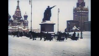 Moscow Clad in Snow - Joseph-Louis Mundwiller (1908) (Colorized, HD)