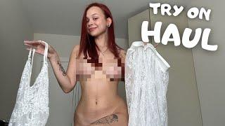 4K Transparent Tops Showcase: Trend Try on Haul 2024