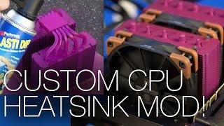 Painted CPU Heatsink! Plastidip + Auto paint mod ft. Raijintek Tisis