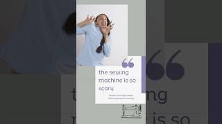 Are you afraid of the sewing machine? #sewingtools #sewing #sewingmachine