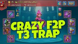 Lords Mobile - T3 rally trap is too good!!! Insane F2P hold of 5 emperor piece account. KVK action