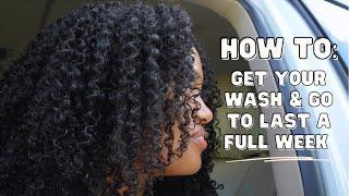 *DETAILED* high curl definition wash & go to last a FULL WEEK! | natural hair styling tutorial