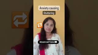 Stammering and Anxiety | Speech therapy #shorts #ReelTrends