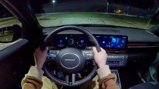 2024 Hyundai Kona N Line - POV Night Drive (Binaural Audio)