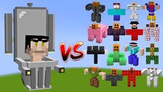 TITAN G-MAN vs All Minecraft Bosses - Minecraft Mob Battle