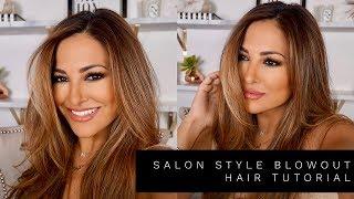 SALON STYLE BLOWOUT HAIR TUTORIAL | Lina Noory