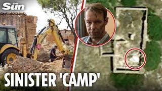 Inside police dig at Madeleine McCann suspect's camping spot as new satellite pic shows 'tent'
