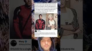 Ryan Reynolds paid $10,000 of his own money for the right to wear a shirt with Bea Arthur on it