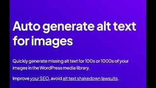 AutoSEO Bulk Image Alt Text Generator - Generate 1000 alt texts in 10 minutes.