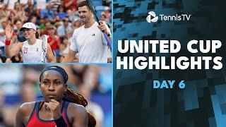 Swiatek vs Muchova; Gauff, De Minaur & More Feature | United Cup 2025 Day 6 Highlights