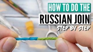 How to do the Russian join in knitting  - no knots, no weaving in ends required