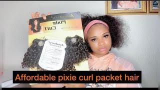 Cheapest packet pixie curl human hair under 17k/review on Annaberry pixie curls