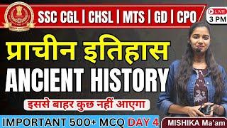 Ancient History MCQs for All Competitive Exams | Day #4 | Most Expected PYQ | GK/GS by Mishika Ma'am