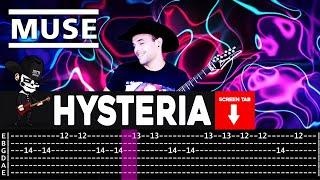 【MUSE】[ Hysteria ] cover by Masuka | LESSON | GUITAR TAB