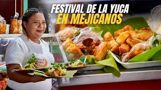 UNA DELICIA % SALVADOREÑA LA YUCA  *festival de la yuca en Mejicanos*