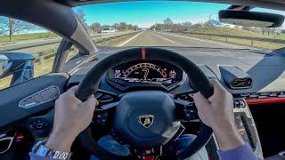 POV: Novitec Lamborghini Huracan Tecnica on German Autobahn