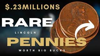 TOP 3 VALUABLE PENNIES WORTH THOUSANDS OF DOLLARS | MOST VALUABLE HIDDEN TREASURES" #money #coin