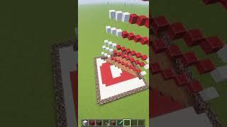 Satisfying build Youtube Logo Minecraft #shorts