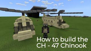 Minecraft tutorial - How to build a Ch - 47 Chinook ( 2.0 )