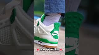 2024 Christmas Gift Real VS Fake Nike SB x Jordan Air Jordan 4 "Pine Green" Sneakers unboxing