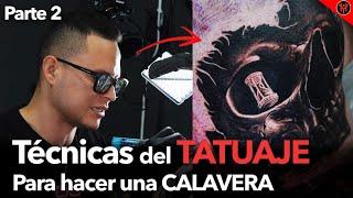 Técnicas del tatuaje para hacer una calavera realista , parte 2