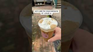 this coffee shop has a Key Lime Pie Cold Brew ‍🟩!#goshencoffee #stlouiscoffee #coffee #stlouis