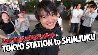 Epic Local Tokyo Adventure: 5-Hours of Walk from Tokyo Station to Shinjuku Station Ep.520