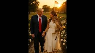 Sunset Stroll of Love — Trump, Melania & the Royal Ashera
