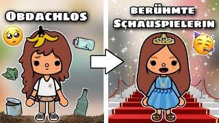 OBDACHLOSES MÄDCHEN WIRD EINE BERÜHMTE SCHAUSPIELERIN  | GESCHICHTE | TOCA BOCA STORY DEUTSCH