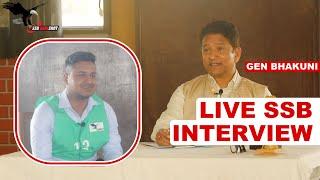 Live SSB Interview | Personal Interview by Maj Gen VPS Bhakuni - Former Commandant SSB Bangalore