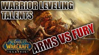 Classic WoW: Warrior Leveling Talents | Arms vs Fury